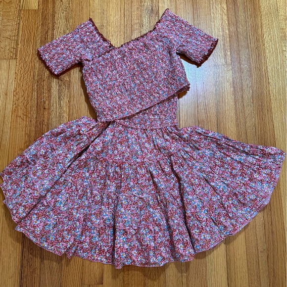 Poupette St. Barth Soledad Smocked Tiered Dress Size Small ( a2) - Picture 3 of 12